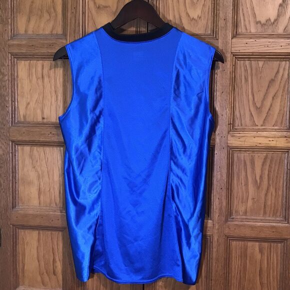 Nike Basketball Jersey Youth L (14-16) Blue & White Embroidered Logo Tank Top - Picture 4 of 9
